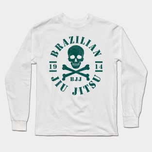 JIU JITSU - SKULL AND CROSSBONES Long Sleeve T-Shirt